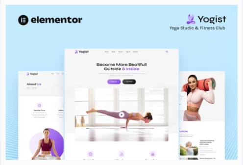 Yogist – Yoga Studio & Fitness Club Elementor Template Kit
