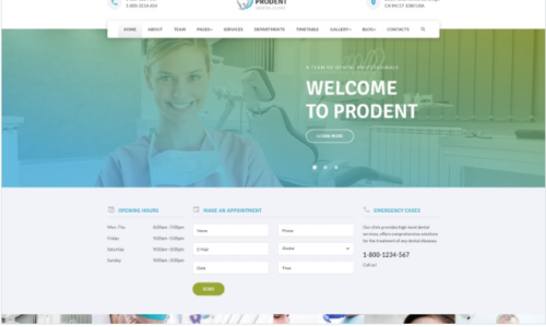 Prodent - Dentistry Multipage Clean Bootstrap HTML Website Template