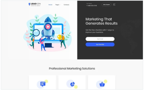 LeadGen - Marketing Agency Multipage HTML5 Website Template