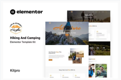 Hayka - Hiking & Camping Elementor Template Kit