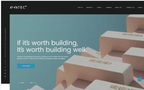 Awatec - Stylish Construction Company Multipage HTML Website Template