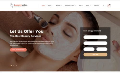 Beauty Salon Responsive Website Template