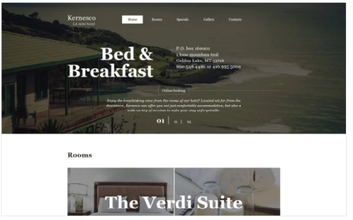 Hotel & Room Booking Website Template