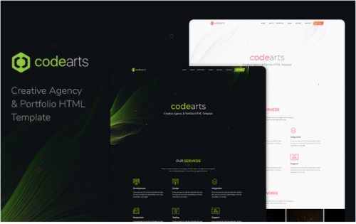 Codearts — Creative Agency & Portfolio Website Template