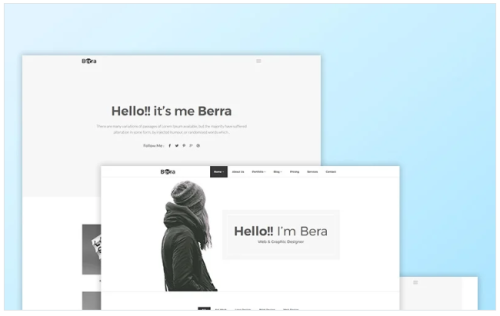 Berra - Minimal Portfolio Website Template