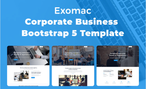 Exomac – Corporate Business Bootstrap 5 Website Template