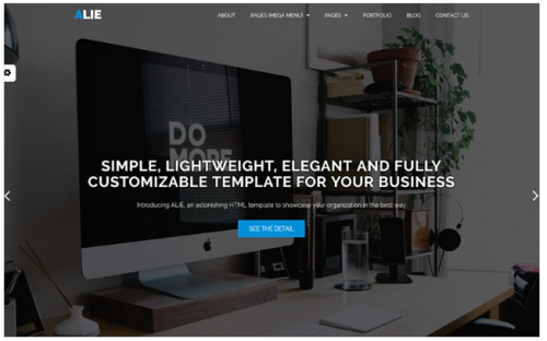 ALIE: Multipurpose, Lightweight Website Template