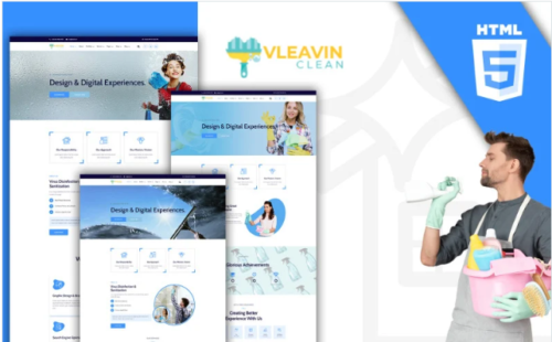 Vleavin - Cleaning Service HTML Template