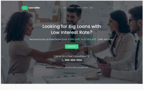 LoanOffer - Business Multipage Website Template