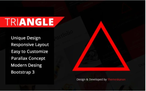 Triangle Single Page HTML Template