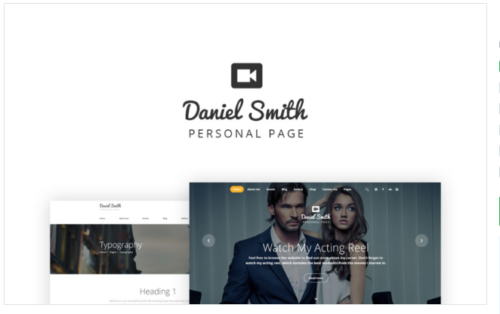 Daniel Smith - Personal Page Responsive Multipage Website Template