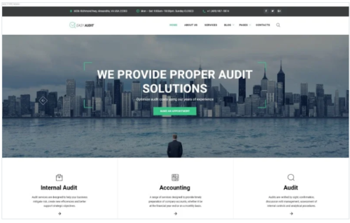 Easy Audit - Multipage Consulting Website Template