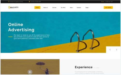 Creativity - Advertising Agency Multipage HTML5 Website Template