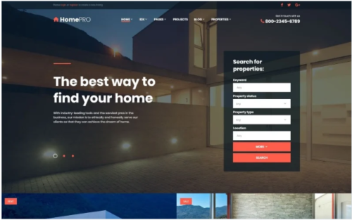 Real Estate Agency Responsive Website Template