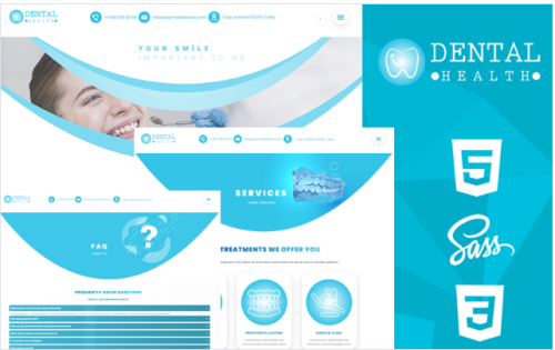 Dental Health Creative Responsive HTML5 & CSS3 Theme Website Template