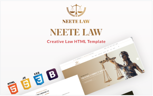 Neete - Law Responsive HTML Website Template