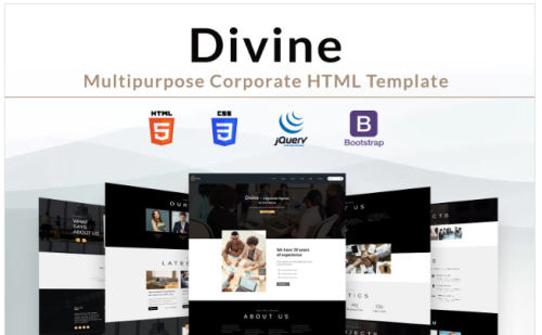 Divine - Multipurpose Corporate HTML Website Template
