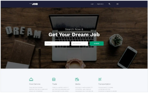 Dream Job - Job Portal Multipage HTML5 Website Template
