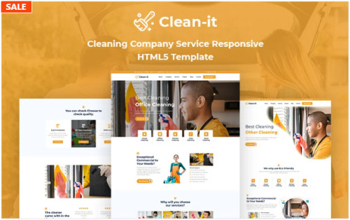 Clean-It - Cleaning Company Service Responsive HTML5 Template