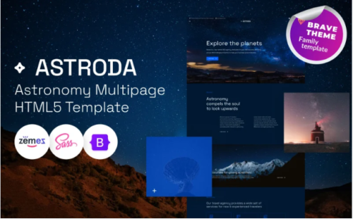 Astroda - Astronomy HTML5 Template