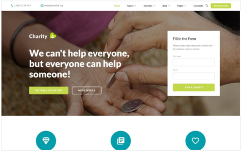 Charity HTML Website Template