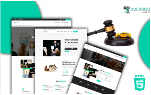 Auctioneer - Auction HTML5 Website template