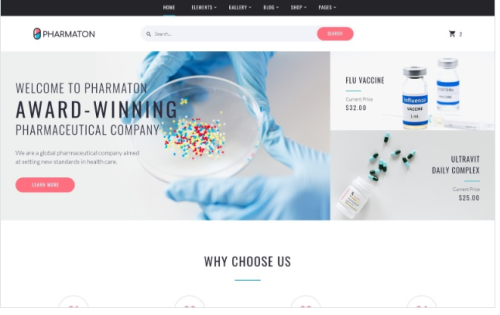 Pharmaton - Drug Store Multipage Modern HTML Template Website Template