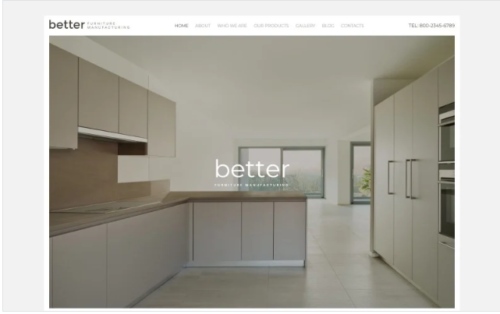 Better Furniture Manufacturing Website Template