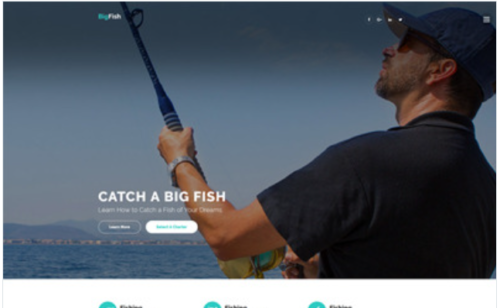 BigFish - Fishing Website Template
