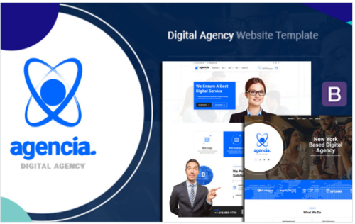 Agencia - Digital Agency HTML5 Template Website Template
