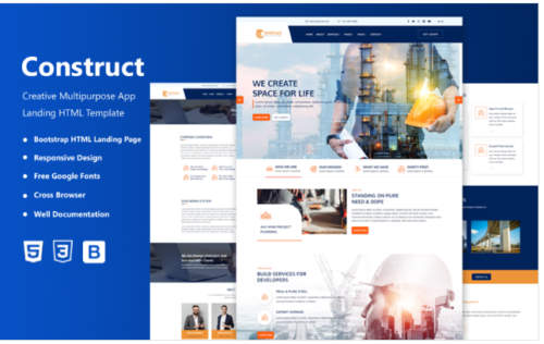 Construction Company HTML5 Website Template V2