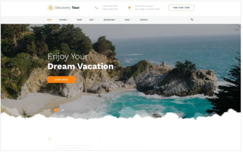 Discovery Tour - Travel Multipage Clean HTML Website Template