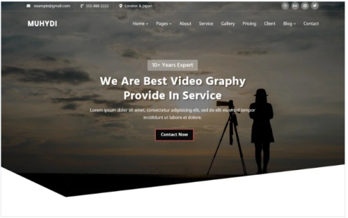 Muydi - Videography Website Template