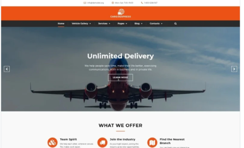 Cargo Express - Delivery Services Multipage HTML5 Website Template