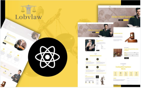 Lobylaw Advocate and Attorney React JS Website Template