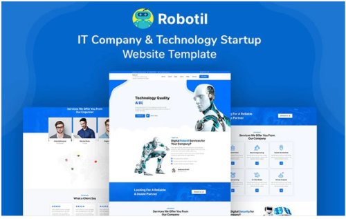Robotil - IT Company & Technology Startup Website Template