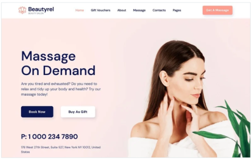 Beautyrel - Beauty Salon Responsive Website Template