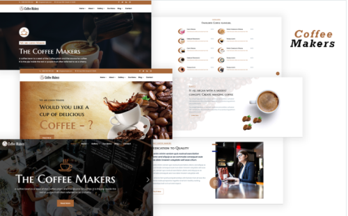 Coffee Makers - Coffee Shop Responsive HTML Template