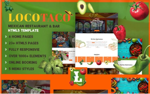 locotaco | Mexican Restaurant and Bar Website Template