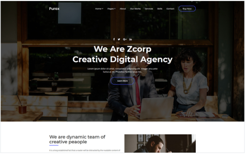 Purex - Creative Agency Website Template