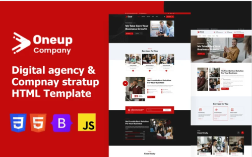 Oneup Company - Digital Agency Html Website Template