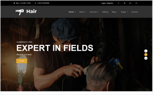 Hair - Barber HTML5 Template