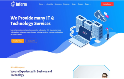 Inform - IT Solutions & Business Services Web Template