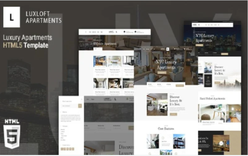 Luxloft - Modern Apartment HTML 5 Website Template