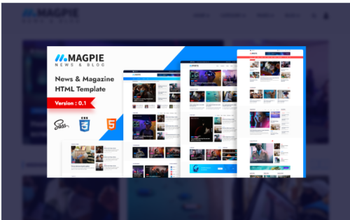 Magpie - News & Blog Html Template