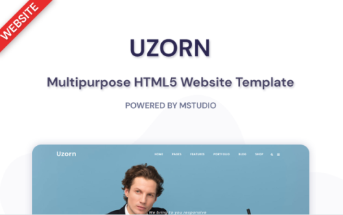 Uzorn - Responsive Multi-Purpose Website Template