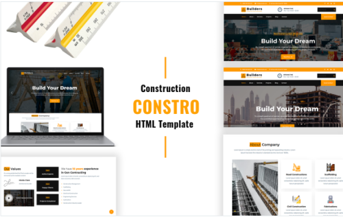 Constro - Construction HTML Website template
