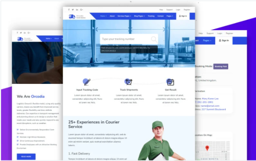 Orcodia - Courier & Delivery Service Mordern HTML Template