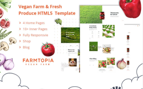 Farmtopia HTML5 | Organic Produce and Farm Website Template