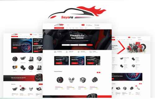 Sayara - Auto Parts Store Website Template